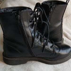 Time and Tru Black Combat Boots